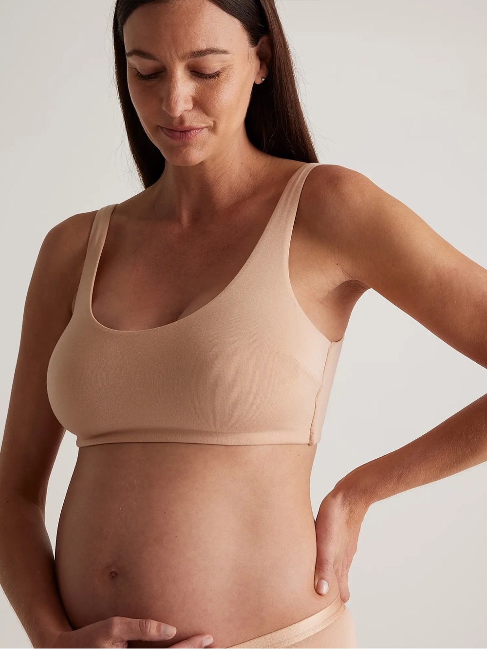 NWT Quince Micromodal Maternity & Postpartum Bra (2-pack) Sz L